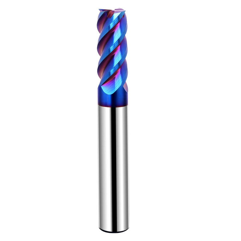 Blue Nano-Coated End Mill for Steel