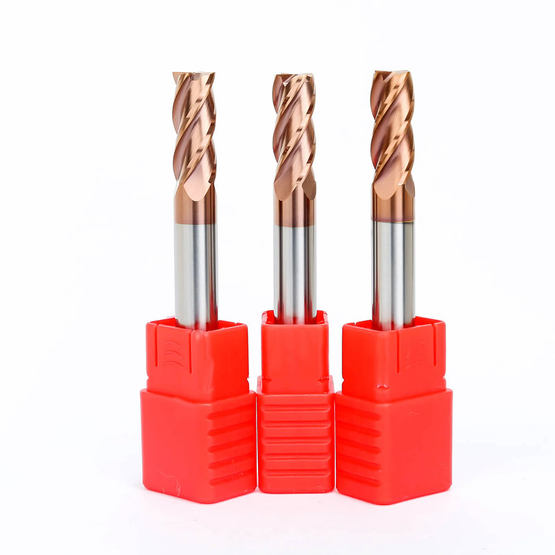 Copper-Coated End Mill for Steel